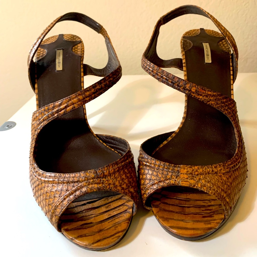 Max Studio Python Slingback Heels 🤎 *Limited Edition* - Picture 4 of 12